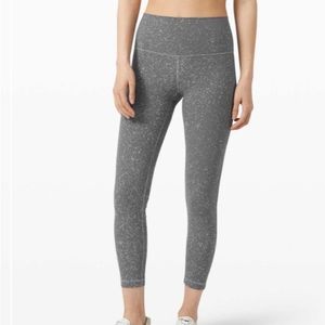 Lululemon Washed Asphalt Grey Wunder Under High-Rise Legging Tight | Size 2, 25"